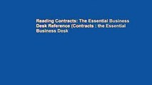 Reading Contracts: The Essential Business Desk Reference (Contracts : the Essential Business Desk