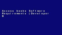 Access books Software Requirements (Developer Best Practices) any format