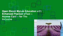 Open Ebook MyLab Education with Enhanced Pearson eText -- Access Card -- for The Inclusive