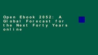 Open Ebook 2052: A Global Forecast for the Next Forty Years online