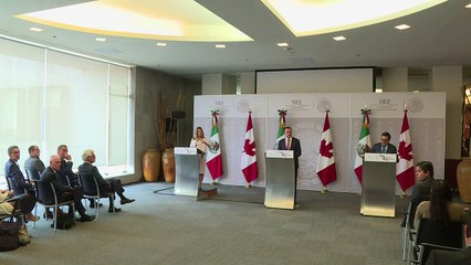México y Canadá defienden formato trilateral del TLCAN