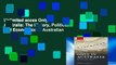 Unlimited acces Only in Australia: The History, Politics, and Economics of Australian