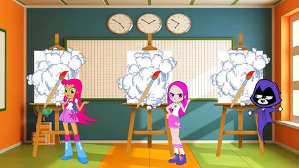 Teen Titan Go | Raven and Starfire Drawing fat Teacher for Funny | Zilo TTG