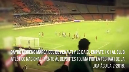 Atletico Nacional Vs Tolima 1-2 Resumen De La Fecha 2, Miercoles 25 Julio 2018