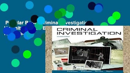 Popular Book  Criminal Investigation Unlimited acces Best Sellers Rank : #4