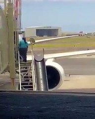 Baggage handler caught throwing suitcases from Hawaii Airport - Foward From Facebook
