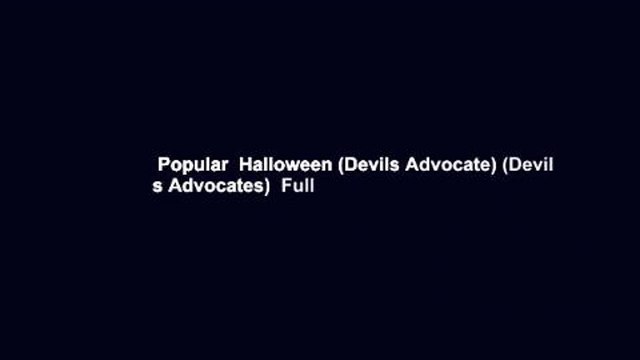 Popular Halloween (Devils Advocate) (Devil s Advocates) Full