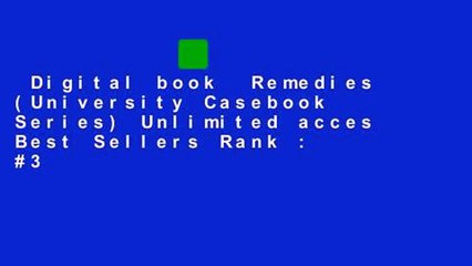 Digital book  Remedies (University Casebook Series) Unlimited acces Best Sellers Rank : #3