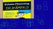 EBOOK Reader Estate Planning For Dummies Unlimited acces Best Sellers Rank : #1