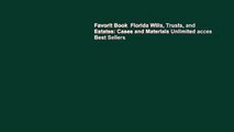 Favorit Book  Florida Wills, Trusts, and Estates: Cases and Materials Unlimited acces Best Sellers