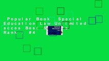 Popular Book  Special Education Law Unlimited acces Best Sellers Rank : #4