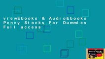 viewEbooks & AudioEbooks Penny Stocks For Dummies Full access