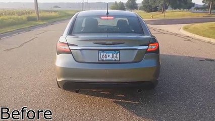 Chrysler 200 Flowmaster Super 10 Exhaust Before & After