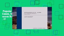 Popular Book  Disability Law: Cases, Materials, Problems Unlimited acces Best Sellers Rank : #1