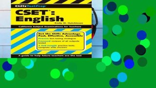 Ebook CliffsTestPrep CSET: English Full