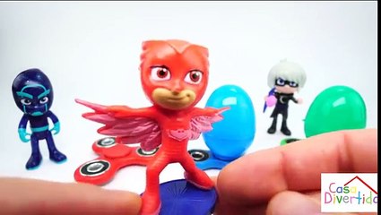 PJ MASKS  defendendo contra Ninja noturno, Romeo e Garota Lunar