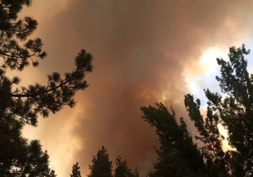 Smoke Billows From California's Cranston Fire