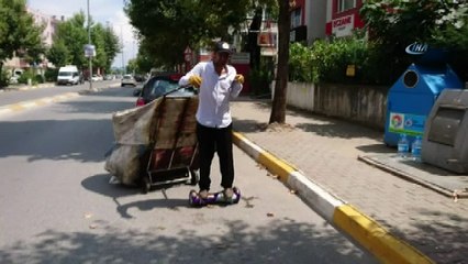 Teknolojiye ayak uyduran kağıt toplayıcı kamerada