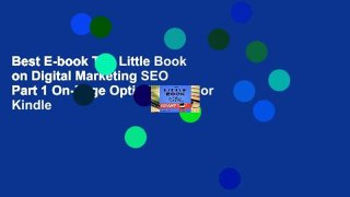 Best E-book The Little Book on Digital Marketing SEO Part 1 On-Page Optimization For Kindle