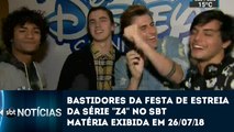 SBT Notícias (26/07/18) - Matéria dos bastidores da festa de estreia da série 