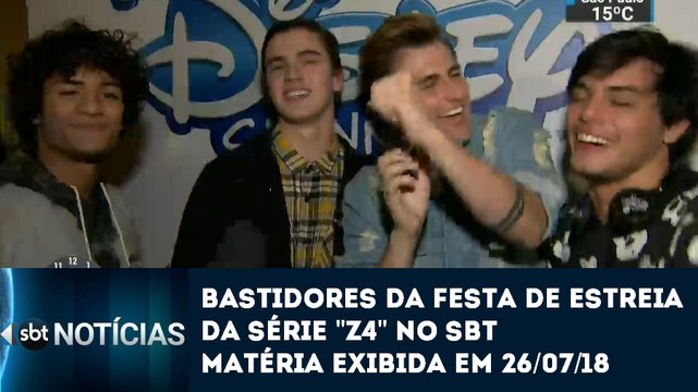 SBT Notícias (26/07/18) - Matéria dos bastidores da festa de estreia da série Z4 do SBT