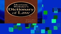 Reading books Merriam-Webster s Dictionary of Law For Kindle