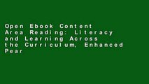 Open Ebook Content Area Reading: Literacy and Learning Across the Curriculum, Enhanced Pearson