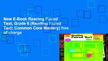 New E-Book Reading Paired Text, Grade 6 (Reading Paired Text: Common Core Mastery) free of charge