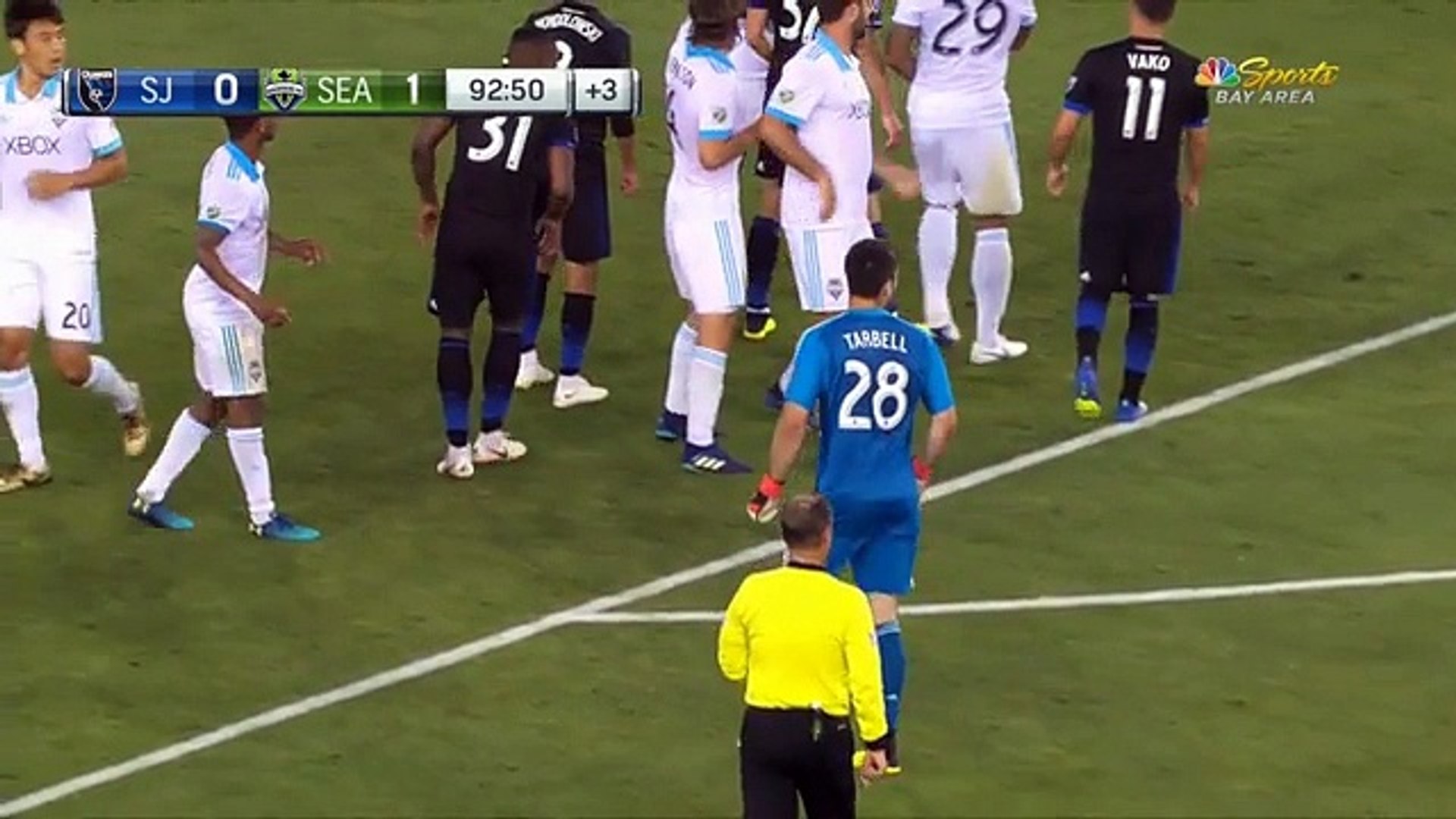 Clint Dempsey Attempts To Score From 40 Yards On An Open Goal But