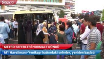 İstanbul’da metro seferleri normale döndü