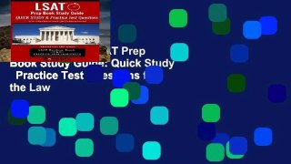 Popular Book  LSAT Prep Book Study Guide: Quick Study   Practice Test Questions for the Law