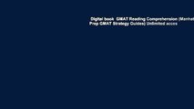 Digital book  GMAT Reading Comprehension (Manhattan Prep GMAT Strategy Guides) Unlimited acces