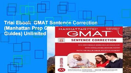 Trial Ebook  GMAT Sentence Correction (Manhattan Prep GMAT Strategy Guides) Unlimited acces Best