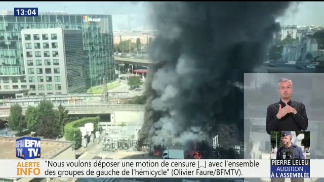 SNCF: le trafic est totalement interrompu à la gare Montparnasse en raison d'un incendie sur un poste électrique
