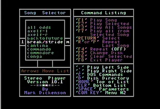 Matthew Wilder Break My Stride Commodore 64 Stereo Sid Player Keyboard