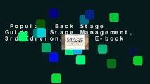 Popular  Back Stage Guide to Stage Management, 3rd Edition, The  E-book