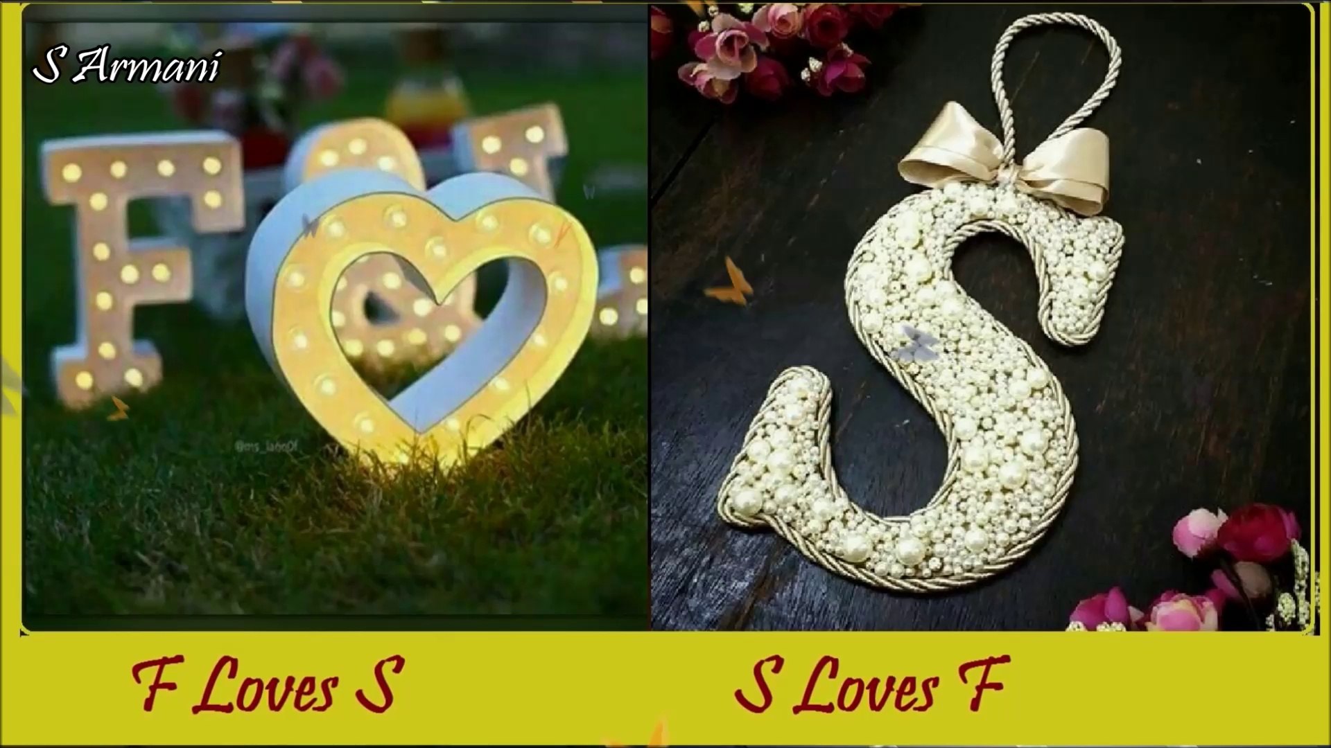 Whatsapp Status Letter F And S Love Status S And F Yeh Dil