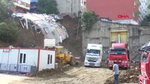 İstanbul Sütlüce'de Çöken Bina; Toprak Kaymasına Neden Olan Temel Çukuru Dolduruluyor