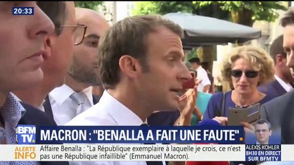 Affaire Benalla: Emmanuel Macron s'exprime pour la première fois devant la presse