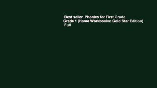 Best seller  Phonics for First Grade Grade 1 (Home Workbooks: Gold Star Edition)  Full