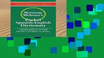 Popular  Merriam Webster s Pocket Spanish-English Dictionary (Pocket Reference Library)  E-book