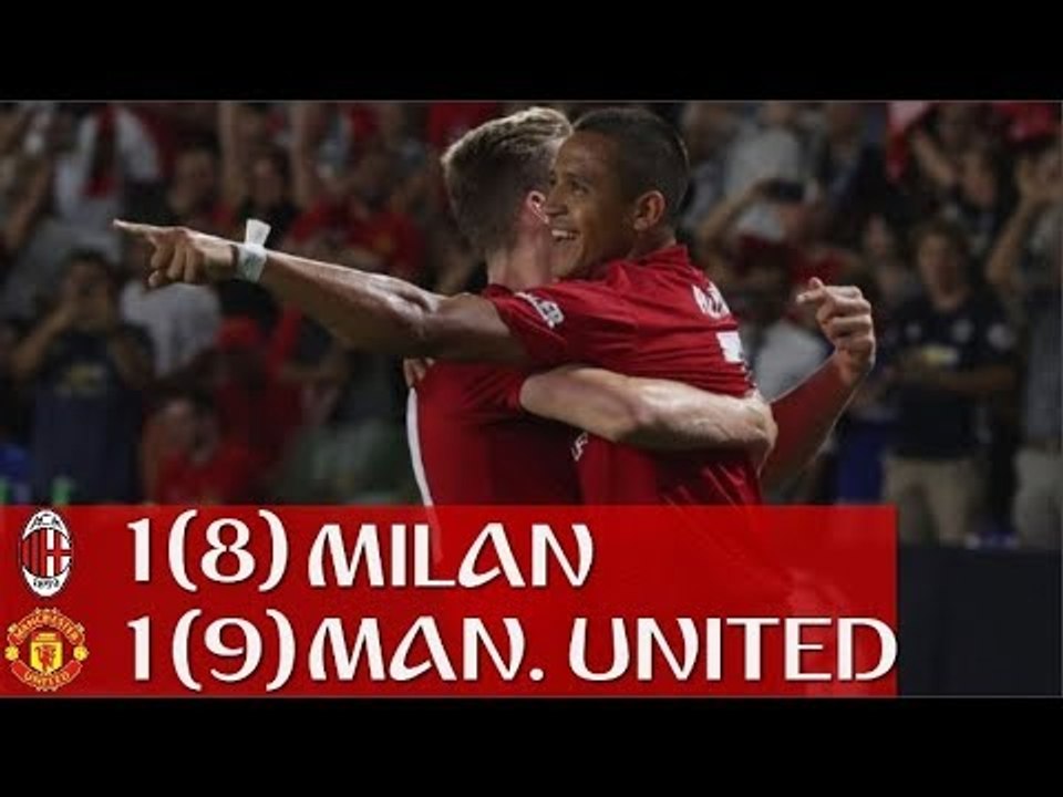 Milan 1 (8) x (9) 1 Manchester United - Melhores Momentos + Pênaltis HD Champions Cup 26/07/2018