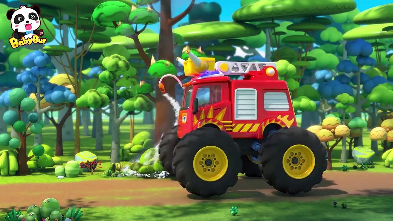 Bad Monster Car Stole Panda Miumius Candy | Monster Police Car | Car Songs & Story | Baby