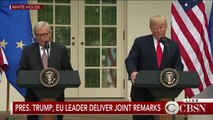 BBC News Trump Lays Out Trade Plans With EU At White House