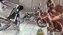 Motosiklet hırsızlığı güvenlik kamerasında - VAN
