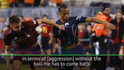 Sane needs to 'return to his principles' - Guardiola