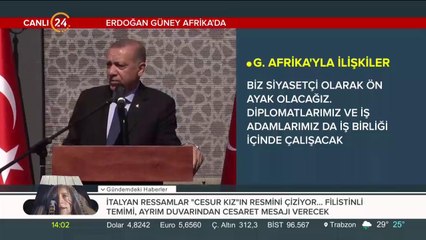 Erdoğan Güney Afrika'da