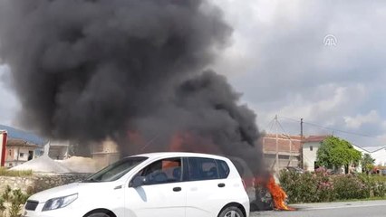 Seyir Halindeki Otomobil Yandı