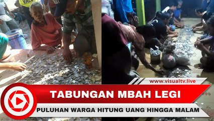 Viral! Puluhan Warga Hitung Uang Receh Mbah Legi Hingga Total Rp 14,5 Juta