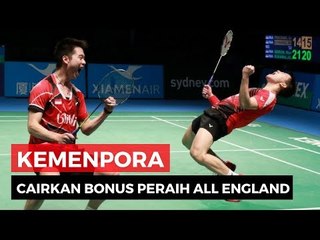 Menang di Laga All England, Kemenpora Cairkan Bonus 250 Juta
